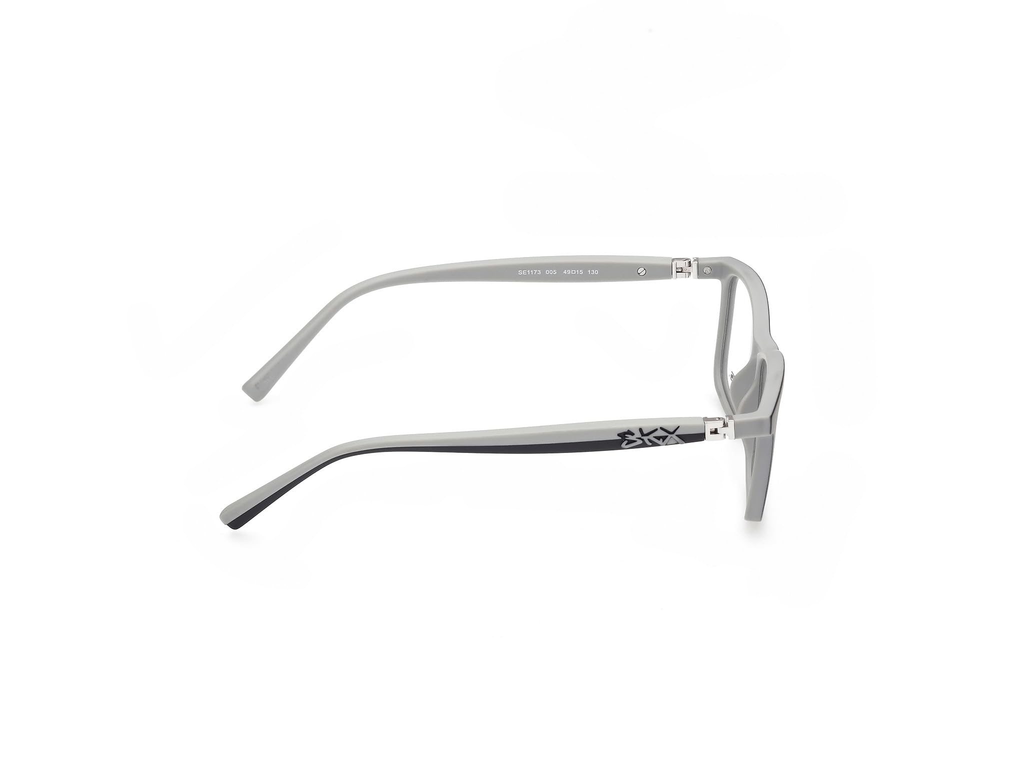 Skechers Brille mit Sehstärke für Jungen optional mit Sonnenbrillentönung oder Blaulichtfilter, Rechteckig, gefertigt aus Kunststoff, Modell: SE1173 (inklusive Brillenetui)