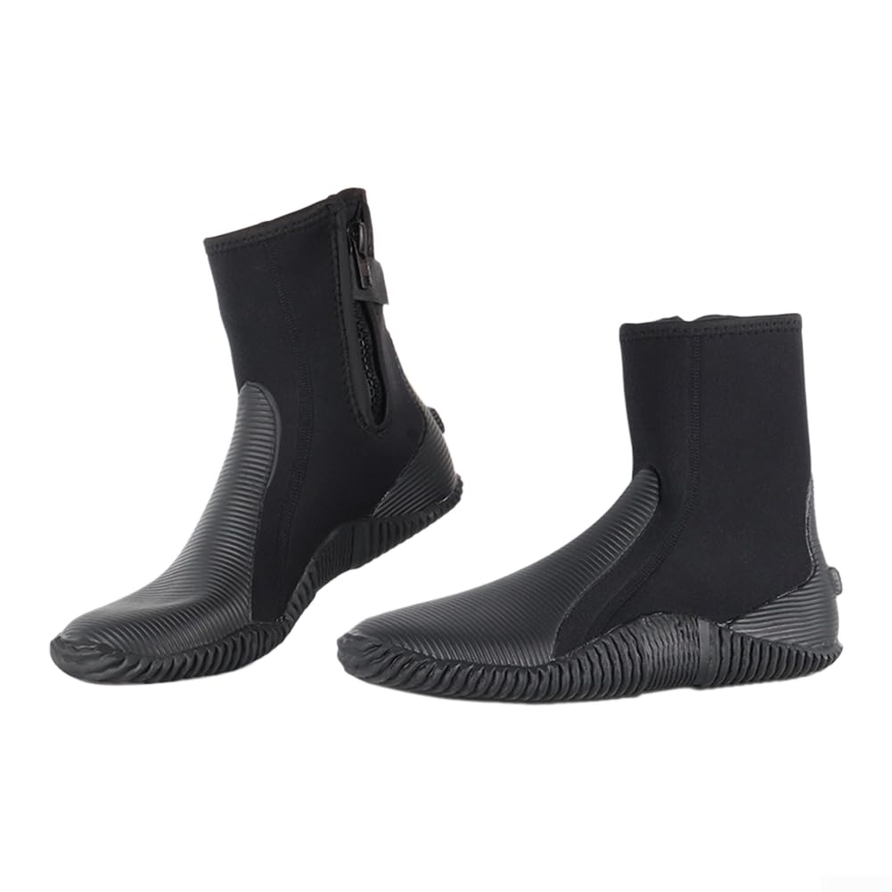 Scarpe spesse di immersione del neoprene 5mm per il neoprene spesso della chiusura lampo di YKK | Design alto, maggiore stabilità alla caviglia, vestibilità sicura, ideale per sport acquatici attivi, previene il rotolamento
