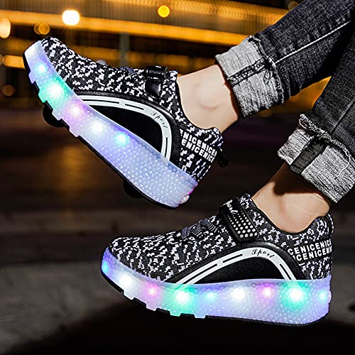 Image of Ylllu Kids LED Roller Skate Shoes with Wheel Light up Roller Shoes Gift for Girls Boys Children