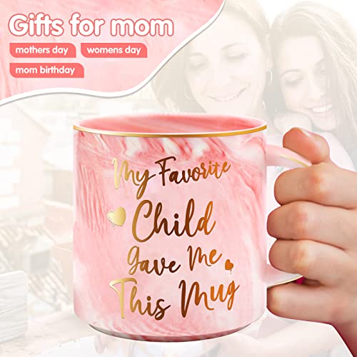 12-oz-Best-Mom-Ever-Mug-Gifts-for-Mom-Funny-Double-Printed-Pink-Marble-Pattern-Mug-Ceramic-Coffee-Cup-Beverage-Container-Mothers-Day-Birthday-Christmas-Gifts-from-Daughter-Son-Kids-for-Motherhood