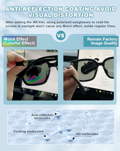 Image of CDEFG 2PCS 2023-2025 2026 CR-V Anti Glare Screen Protector | for 2023-2025 2026 Honda CR-V 9-Inch Touchscreen, HD Clear 2025 2026 Honda CR-V Hybrid Accessories