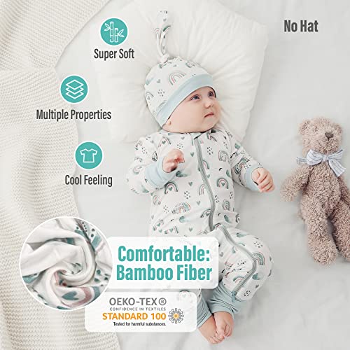 Opawo Viscose From Bamboo Onsies For Baby Girls' One-Piece Rompers With 2 Way Zipper Mittens Cuff Infant Footless Sleep 'N Play 12-18Month thumb #3