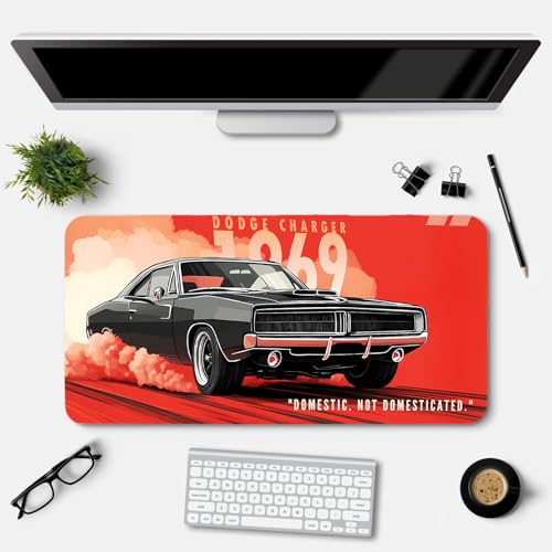 Image of Extended Gaming Mouse Pad for Desk (23x11.5 Inch) - Large Mouse Pad for Office & Home | Non-Slip Rubber Base, Smooth Surface Desk Mat for Laptop, Keyboard & Mouse (Sports Car Edition) (Print 4)