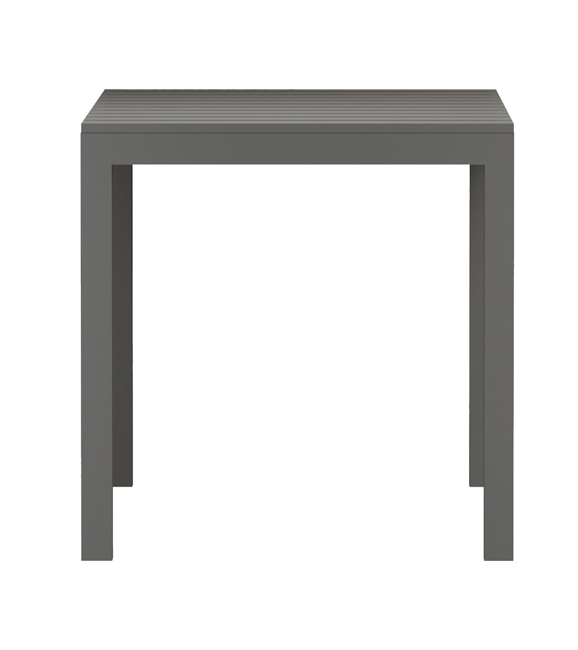 Mesa Merber 120x80x75 cm – Polipropileno Resistente con Tablero Ranurado, Diseño Recto y Ligero para Interior o Exterior Color Gris Antracita