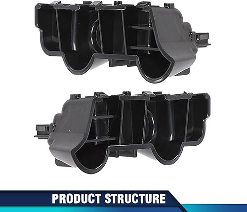 Miniatura 4 de PIT66 Juego de 2 soportes de parachoques delantero, izquierdo y derecho, compatible con Nissan Maxima Sedan 2009-2015, lado delantero izquierdo y