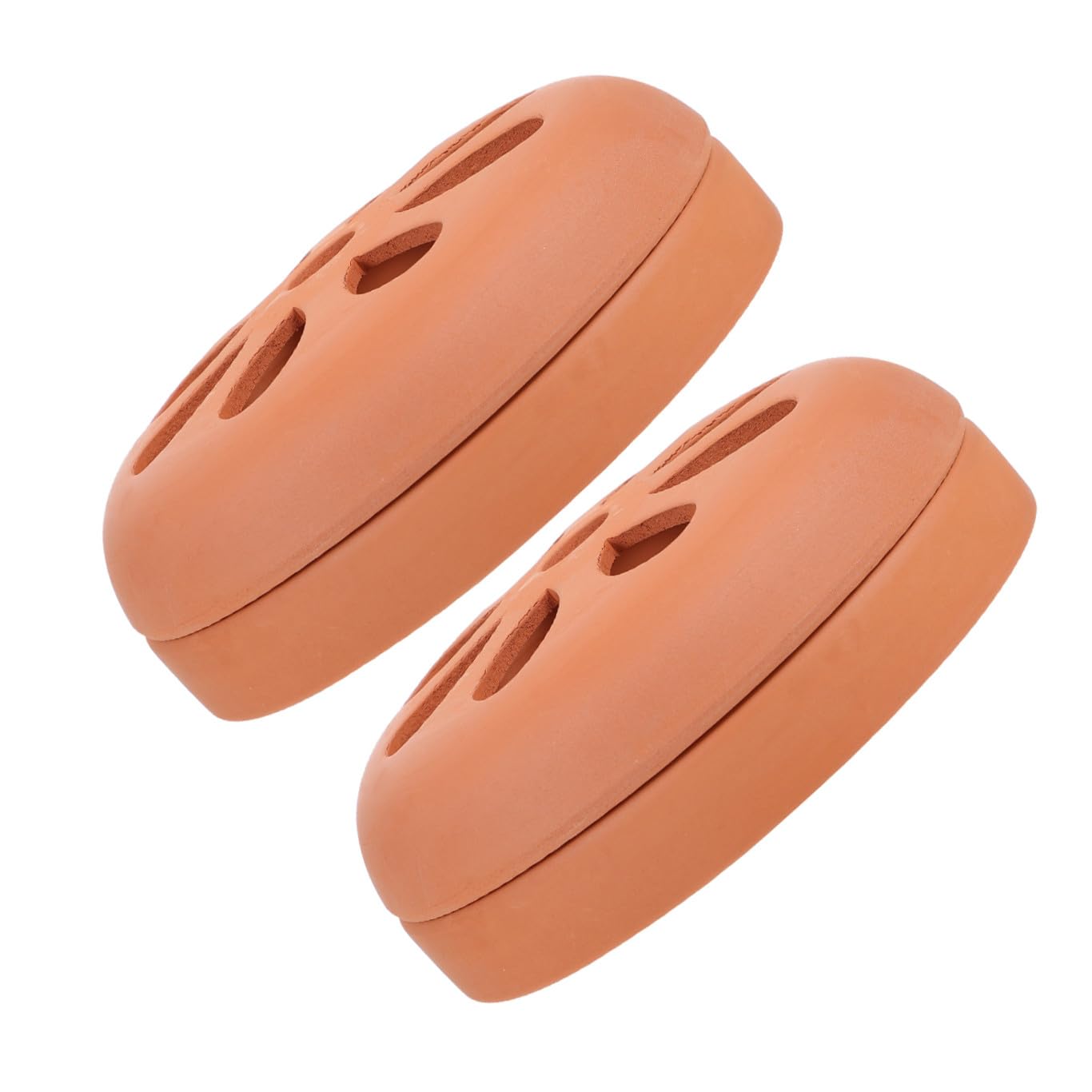 Porta Zampirone 2 Pezzi in Terracotta Coperchio Traforato, Facile da Pulire e Sicuro per Uso Esterno per Campeggio e Giardino