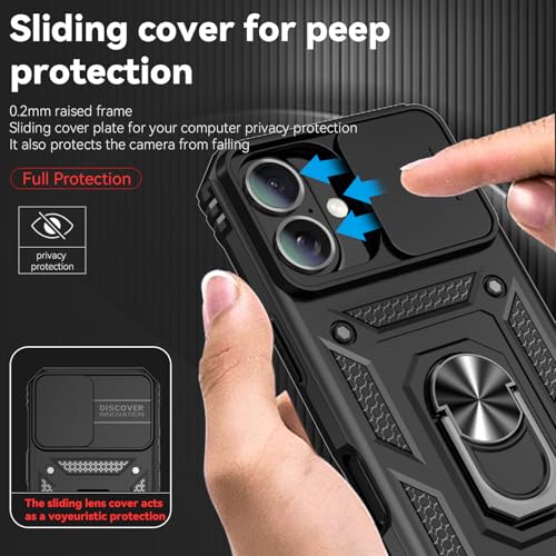 Coque iPhone 16 Plus antichoc de qualité militaire avec béquille intégrée et support magnétique - 3