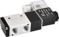 Heschen Elektromos Pneumatikus Mágnesszelep 3V210-08 24V DC 3/2 Utas PT1/4 Alumínium Ezüst-Fekete CE 9