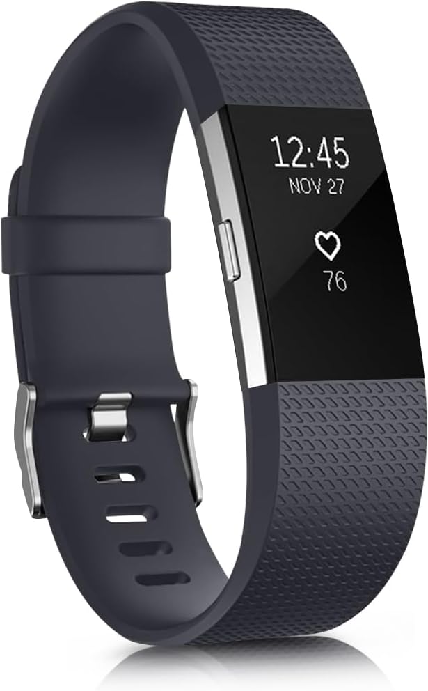 Tobfit Watch Strap Compatible for Fitbit Charge 2 (Watch Not Included), Removable Soft Belts for Charge 2 Wristband, Smartwatch Band for Men & Women