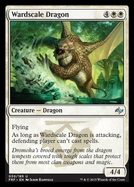 Magic The Gathering - Wardscale Dragon (030/185) - Fate Reforged