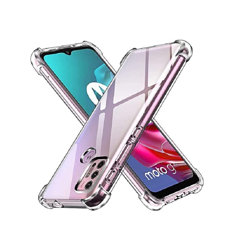 Image of COVERBLACK Rubber Back Cover for Motorola PAML0001IN / Moto G30 - Transparent
