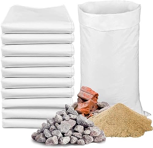 FLASHPRIX x100 Sacos de Escombros Rafia, Obra y Jardinería, Bolsa Saco de recogida Reforzada y Resistente, Más de 25kg, Grande 80x50cm, 100 sacos