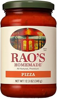 Rao's Homemade Classic Pizza Sauce, 12.3 oz, Keto Friendly, Tomato Sauce, Premium Quality Tomatoes from Italy, Natural Herbs,