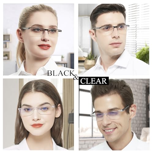 Image of 4PCS Stylish Anti-Blue-Light Reading Glasses Men Women Computer Readers Lightweight Blue Blockers 1.75X 1.0 1.25 1.5 1.75 2.0 2.25 2.5 2.75 3.0 3.5 4.0