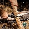 Off-Grid Knives - TRACKER-XXL Fixed Blade Knife, Cryo D2 Blade Steel, G10 Scales, Kydex Sheath, OG Lo-Pro Belt Attachment, Chopping, Camping, Bushcraft, Hunting, Survival (Blackout) #2