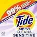 Tide Simply Clean & Sensitive Liquid Laundry Detergent, Cool Cotton Scent, 89 Loads, 117 fl oz