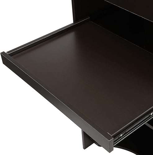 Miniatura 6 de Podium - Atril móvil de piso, atril de madera rodante, podio de pie con estante de almacenamiento, aulas, oficinas, escuelas, púlpitos de iglesia