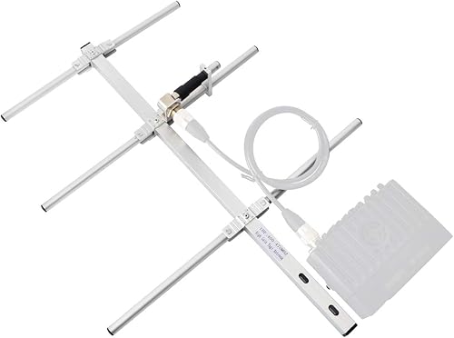 Miniatura 4 de HYS Antena plegable UHF Yagi, 70CM 400-470Mhz aleación de aluminio antena al aire libre, aleación de aluminio GMRS Base Antena para Yaesu Motorola