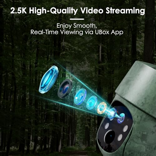 Miniatura 4 de Wolfang 4g Lte Cámara De Caza Solar Con Tarjeta Sim, 2.5k Ptz Camara Fototrampeo Exterior, Pir Detección, Visión Nocturna En Color Starlight, Audio De 2 Vías, 0.2s Activación, Ip66 Impermeable