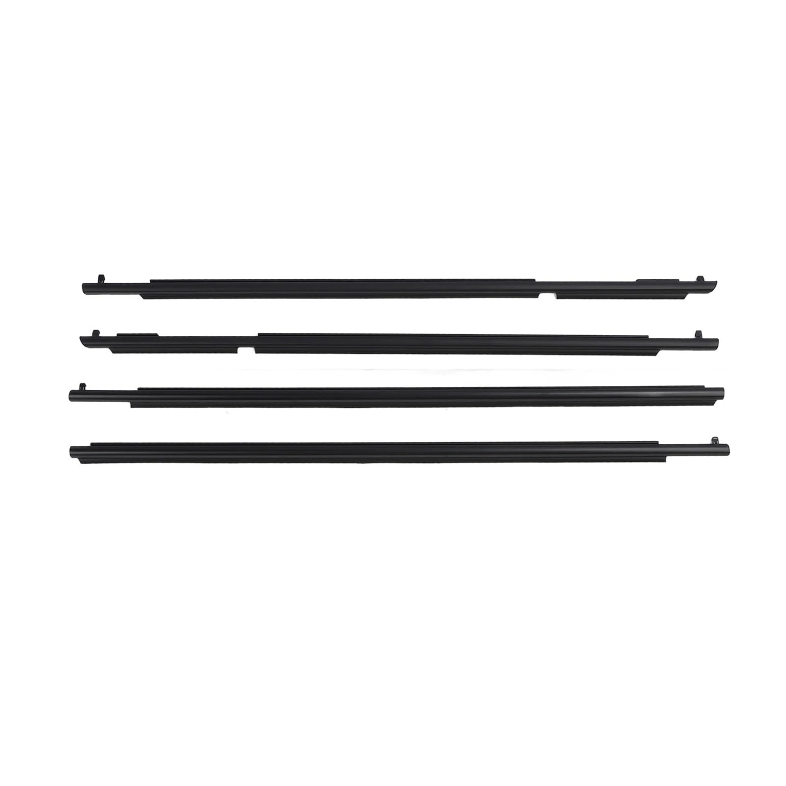 Ldgsuph Black 4Pcs Car Door Window Weatherstrip 75711‑35011 Window Molding Seal Belt Fit For 4Runner N280 2010 To 2024