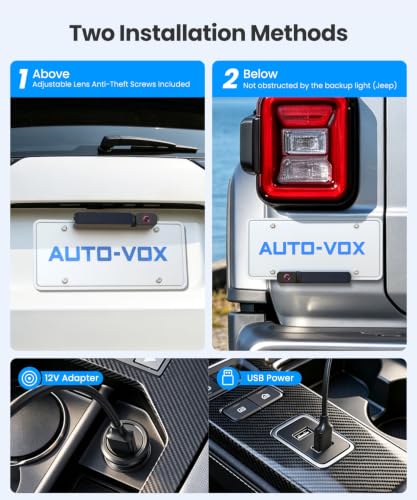 Image of AUTO-VOX Solar Wireless Backup Camera, 3 Minute Easy Install