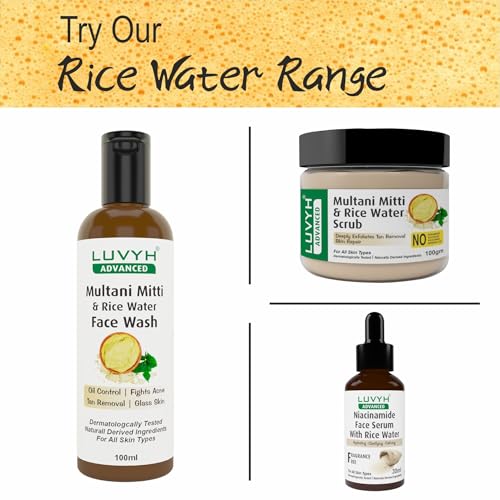 Image of Luvyh Multani Mitti and Rice Water Face Wash 100ml
