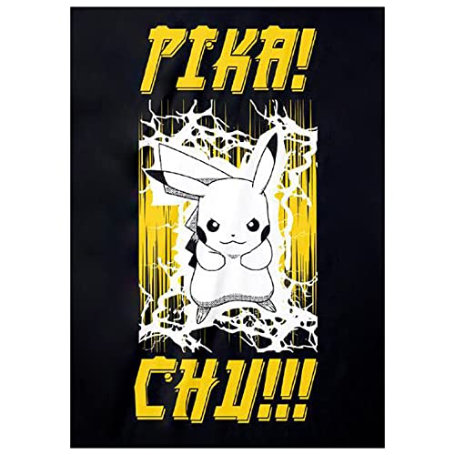 Pokémon Enton Hombre Camiseta Negro L 100% algodón Regular
