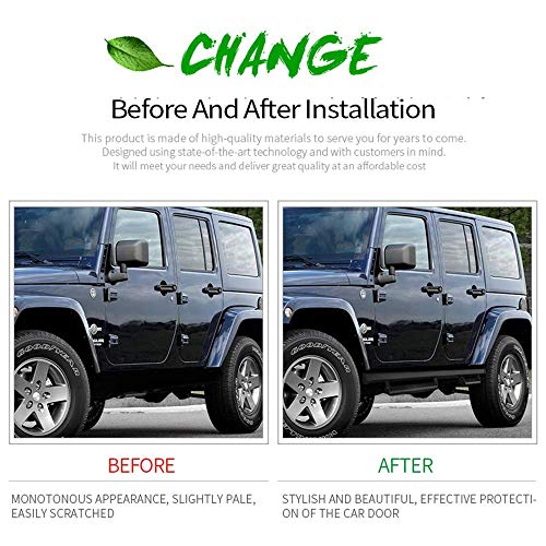 Estribos para Jeep Wrangler JK 2007-2018, acero negro miniatura 4