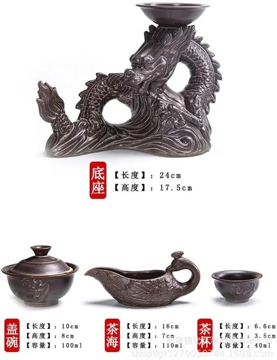 高級工芸美術師 顧錫元 製 漢詩文茶壺 紫砂朱泥 急須茶杯/茶托中国茶器