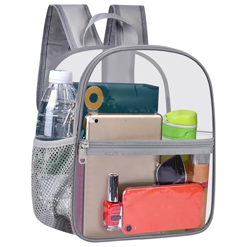 USPECLARE Clear Backpack for Stadium Approved 12×6×12, Water proof Clear Bag for Stadium Events and Concert Work Sport Event