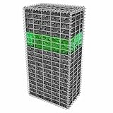 vidaXL Rocas para Muro de Gaviones de Jardín de Vidrio Verde 60-120 mm 25 kg