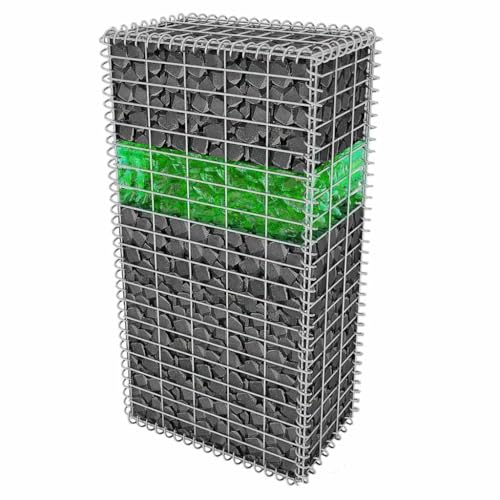 vidaXL Gabionensteine Glas Grün 60-120mm 25kg Gabione Glassteine Glasbrocken