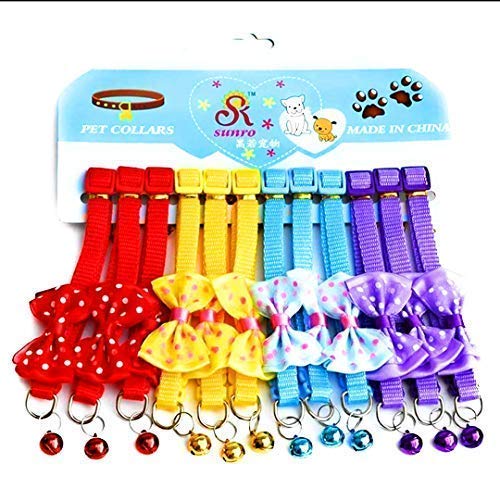 D&C Paws Dog Bow Ties, 1pcs Dog Bows Adjustable Cat Collar Bows (Color May Vary Size- Medium Large) (B09161W97P) Amazon Price History, Amazon Price Tracker