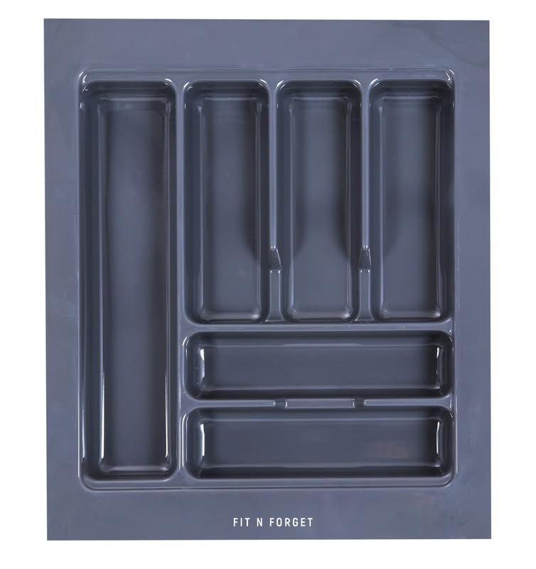 Image of Polyvinyl Chloride Heavy pvc cutlery tray,modular kitchen basket storage cutlery organizer,heavy Stylish cutlery tray, for kitchen basket(17X21 Inch), Cutlery Trays, Grey