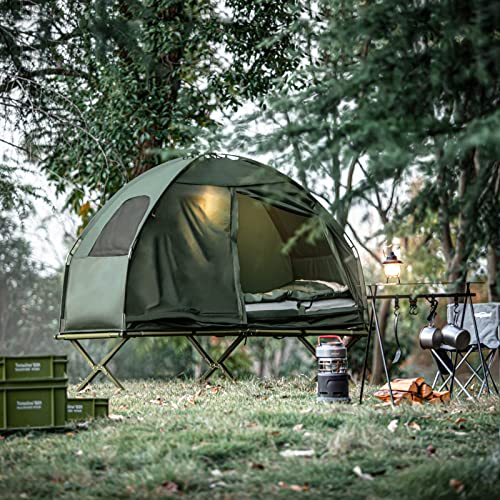 Feldbett mit Zelt SoBuy 4in1 Campingliege und Zubehör im Vergleich