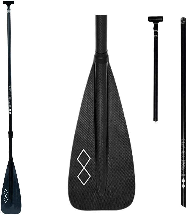 Leverlock Adjustable Stand Up Paddle 3-Piece 3K Carbon