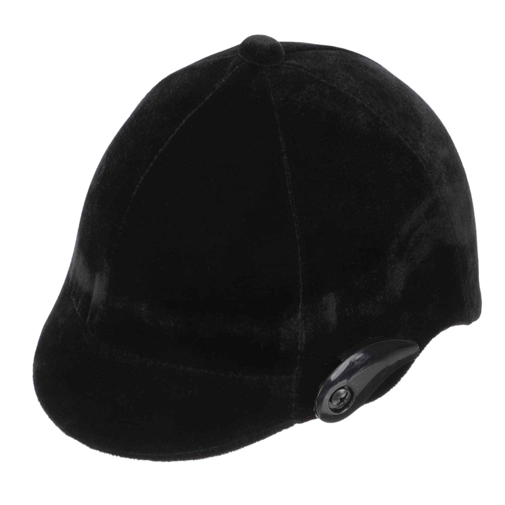 UPKOCH Casco da Equitazione per Ragazzi Nero in Polipropilene Protezione Sicurezza, Imbottitura Rimovibile, Fori di Ventilazione e Cinturino Regolabile per Sport Equestre e Scooter