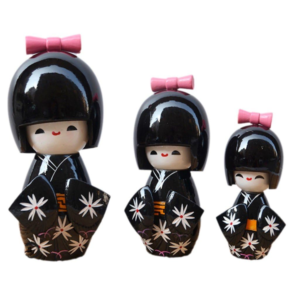 Poupées Kimono Japonaises en bois pour dynamiser une décoration intérieure trop terne