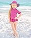 RuffleButts Berry Polka Rash Guard - 3T