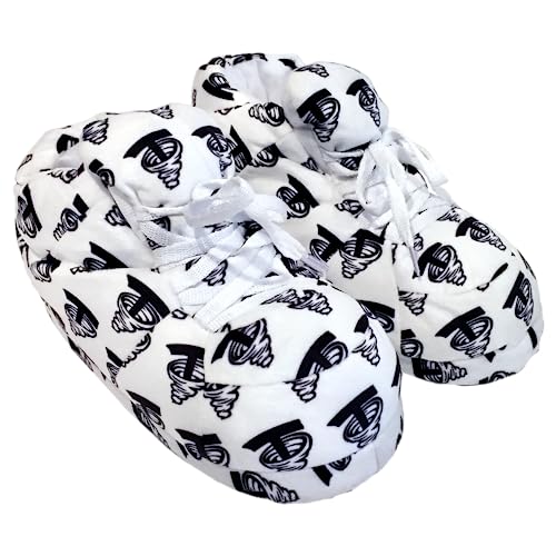 Image of Happy Feet Slippers Standard Sneaker Slippers for Men, Women, and Kids - Women Shoes, Gifts for Women, As Seen on Shark Tank - Classy Oversized House Slippers for Women with Non-Slip Rubber Soles