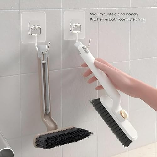 Miniatura 6 de Cepillo de limpieza giratorio multifunción, cepillo de limpieza de hendiduras de cerdas, cepillos de limpieza de cocina para puertas y ventanas,