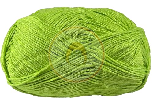 Image of 10-Pack of Yonkey Monkey 500 Grams Yarn - 70% Rayon derived from Bamboo, 30% Cotton - Imported (Subtle Green)