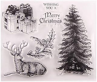Tis The Season Merry Christmas Sayings Sentiments Phrase Happy Birthday Greetings Rubber Clear Stamp/Seal Scrapbook/Photo Decorative Card Making Clear Stamp