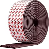 GROVIX 2 Meter Baby Safety Corner Strip Guards, Furniture Bumper for Table, Wall Edge, Foam Strip for Flat Edge Protector | Baby Proof Corner Guard (Brown, 2 Meter)