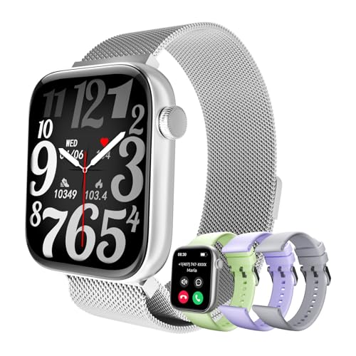 MIDDOW Smart Watches & Men, 1.85" AMOLED Screen, Heart