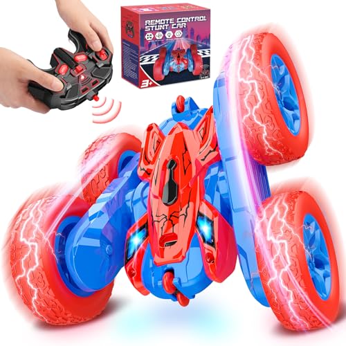 Dreamlandia Carro Telecomandado, Brinquedos para Crianças de 3 a 10 Anos, Caminhão Monster Carro Telecomandado Criança 2,4Ghz com Luzes, Presente para Criança de 3 a 9 Anos Aniversário