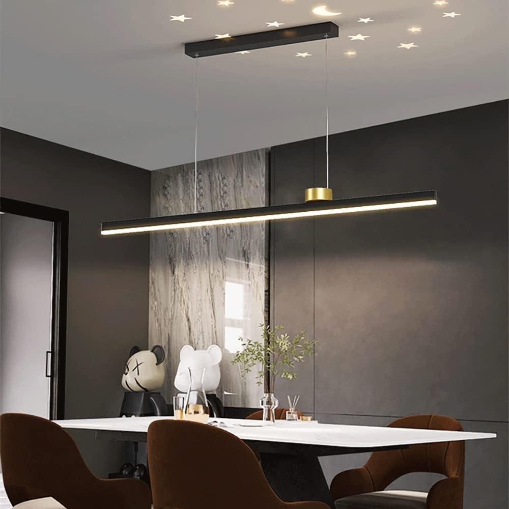 Hertl Modern Ceiling Light Mid-Century Adjustable Ceiling Light with 15 Lamps, Industrial Pendant Light Black for Dining Room, Kitchen, Farmhouse, Decorative Lamp for Home, with 15 Lights, Gold
