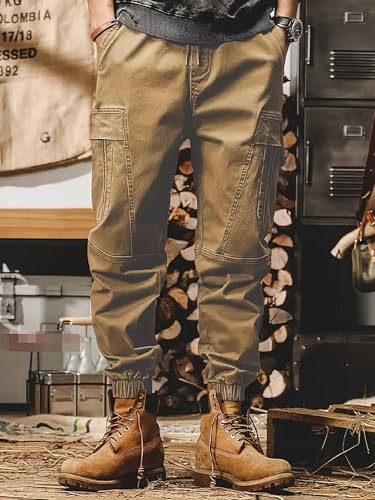Image of Lymio Cargo for Men || Cotton Cargo Pant || Drawstring Waist Pant (Also Available in Plus Sizes) (101-104)