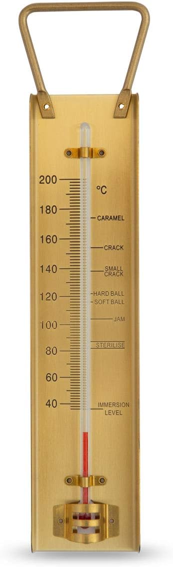 Brass Sugar & Jam Thermometer. Ideal preserve or confectionery thermometer