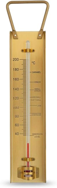 Brass Sugar & Jam Thermometer. Ideal preserve or confectionery thermometer